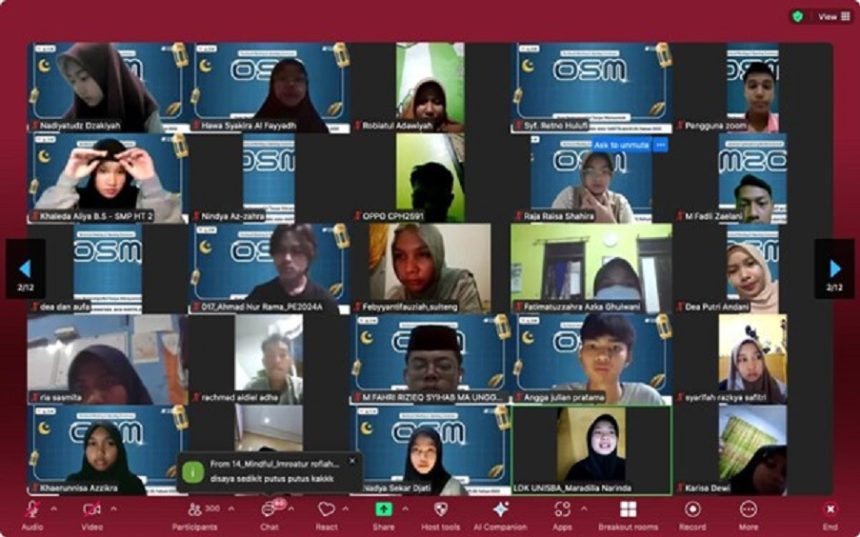 LDK TM Al Asy’ari Unisba Bersama Olimnus Sukses Gelar Olimpiade Online Nasional