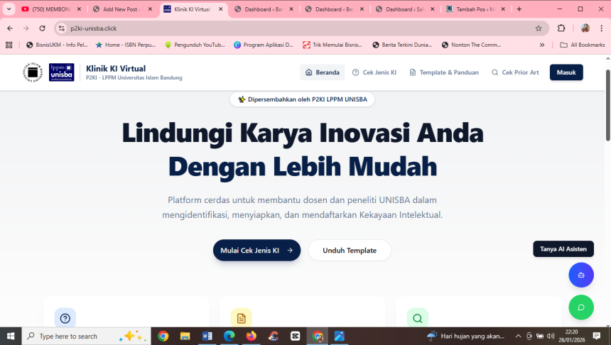 KI Virtual LPPM Unisba Permudah Perlindungan Inovasi Akademik