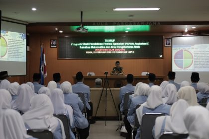 Ta’aruf PSPPA Angkatan IX Unisba, Rektor Tekankan Lahirnya Apoteker Unggul dan Berakhlak Islami