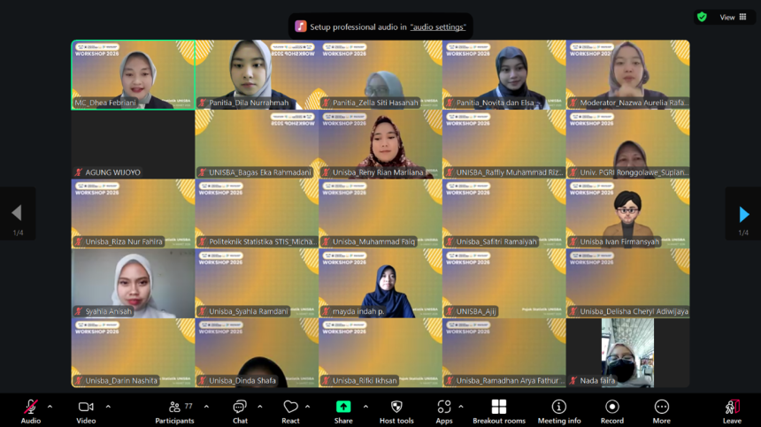 Pojok Statistik Unisba Selenggarakan Workshop SPSS, Bahas One-Way ANOVA untuk Pemula