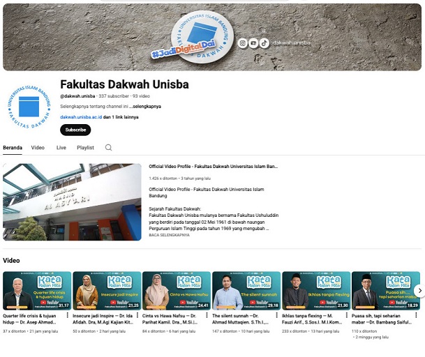 Fakultas Dakwah Unisba Luncurkan “KATA”, Program Kajian Ramadan Digital yang Dekat dengan Generasi Z