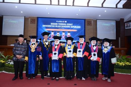 Unisba Resmikan Empat Guru Besar Baru, Perkuat Kapasitas Akademik Kampus