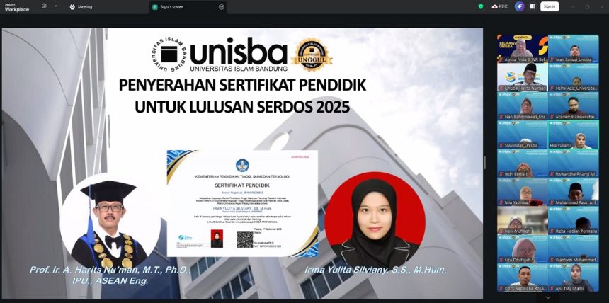 Unisba Apresiasi Lulusan Serdos 2025 dan Matangkan Persiapan Nominator Sertifikasi Dosen 2026