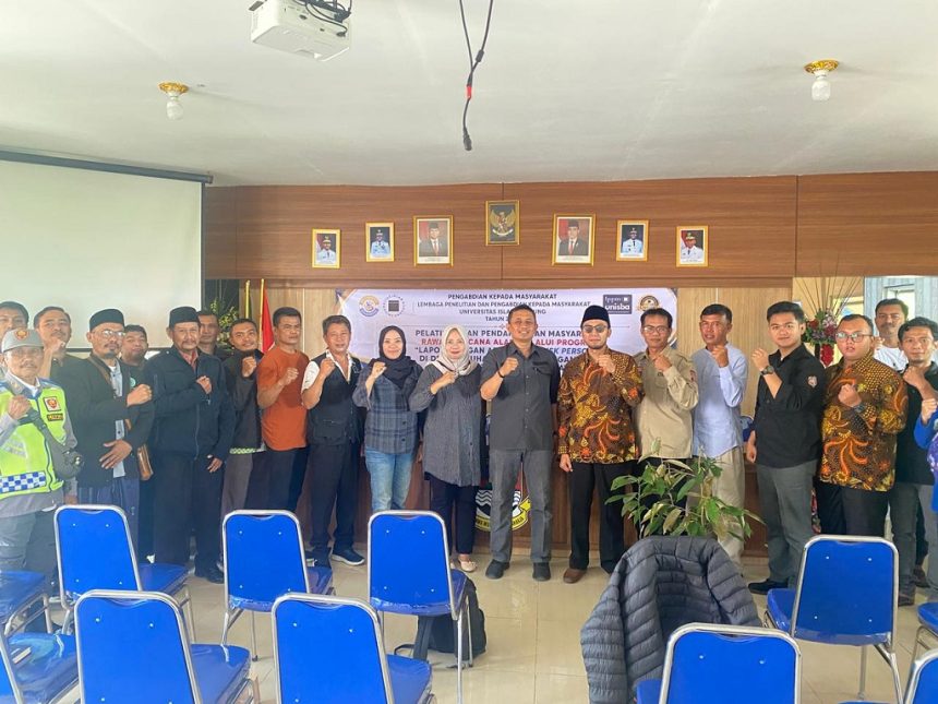 LPPM Unisba Perkuat Kesiapsiagaan Bencana Warga Desa Pakuhaji melalui Program LAPOR dan Aplikasi InaRISK Personal