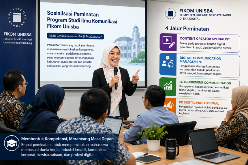 Fikom Unisba Resmikan Empat Jalur Peminatan Baru untuk Cetak Lulusan Siap Hadapi Industri Komunikasi Digital