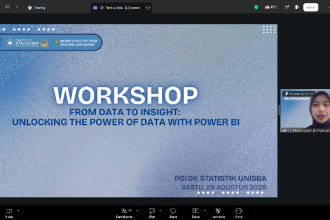 Pojok Statistik Unisba Ajarkan Pengolahan Data hingga Dashboard Interaktif lewat Workshop Power BI